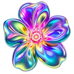 abstract colorful flower