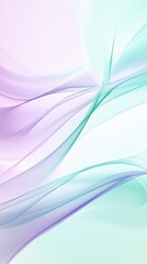 Fototapeta premium Abstract Background with Purple and Green Flowing Lines and White Space for Text.