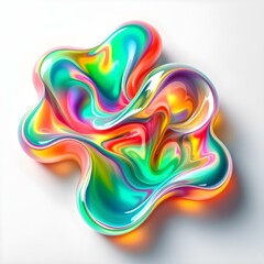 colorful heart shaped abstract background