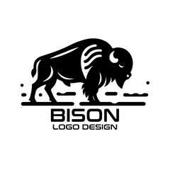 Bison Vector Logo Design