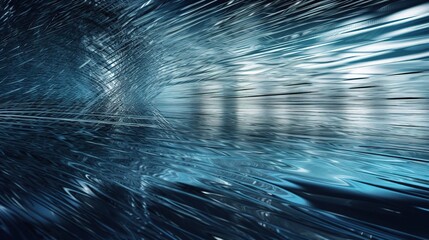 Abstract 3D Blue and Silver Digital Background