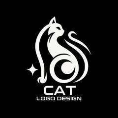 Cat Vector Logo Design