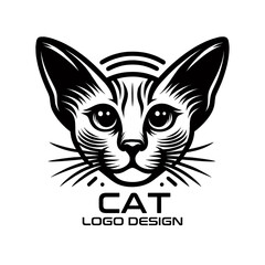Cat Vector Logo Design