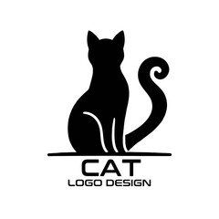 Cat Vector Logo Design