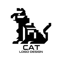 Cat Vector Logo Design