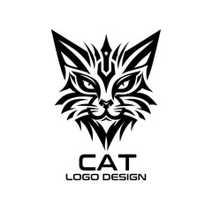 Cat Vector Logo Design