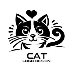 Cat Vector Logo Design