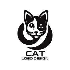 Cat Vector Logo Design