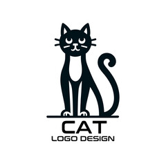 Cat Vector Logo Design