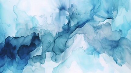 Abstract Blue Fluid Art for Creative Projects