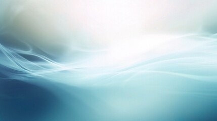 Abstract 3D Waves in Soft Blue and White Tones