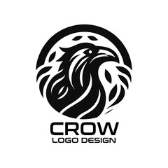 Crow Vector Logo Design