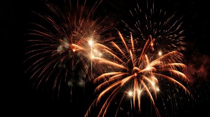 Obraz premium Stunning Fireworks Display in Night Sky