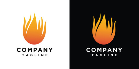 fire logo design inspiration. hot fire logo