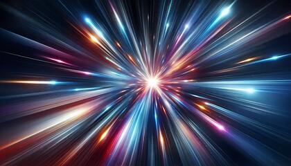 A burst of energy and speed that symbolizes limitless potential.
