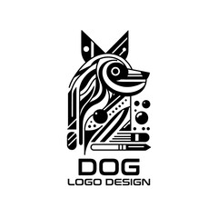 Dog Vector Logo Design 
