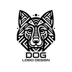 Fototapeta premium Dog Vector Logo Design 
