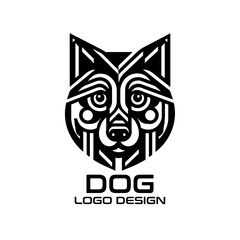 Naklejka premium Dog Vector Logo Design 