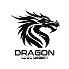 Obraz premium Dragon Vector Logo Design
