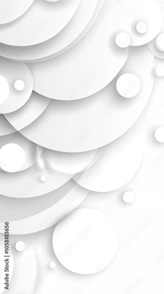 Poster creative abstract design featuring minimalist gray geometric shapes for web visualization