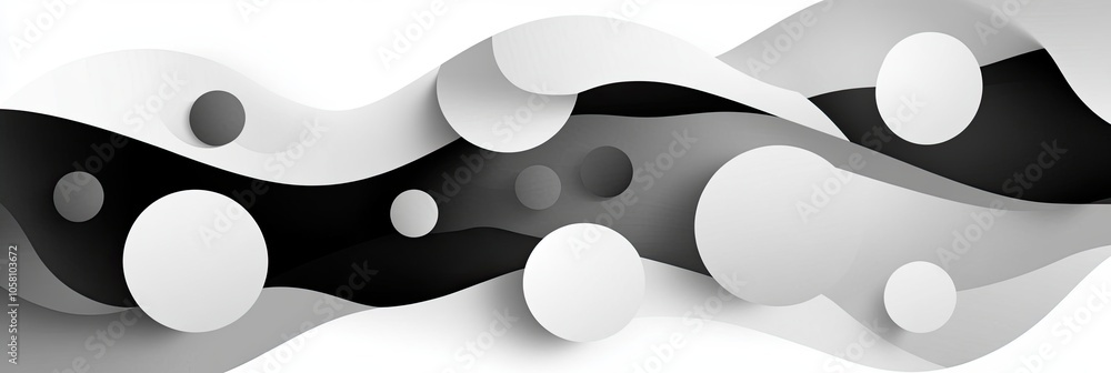 Poster Exploring a Captivating Gray Background With Minimalist Geometric Shapes for Web Design Inspiration