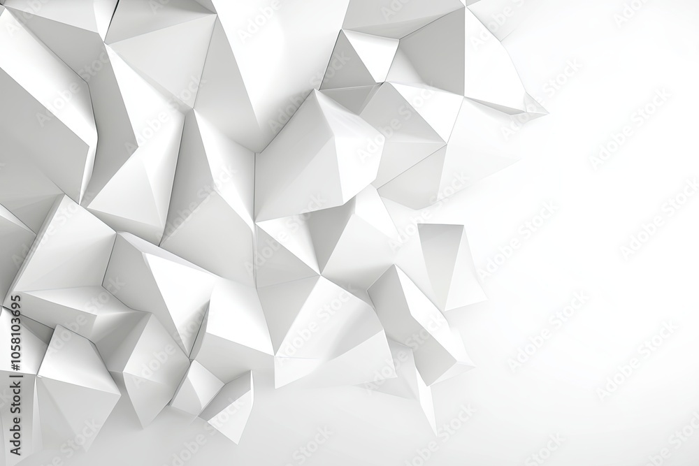Aufkleber Abstract Geometric Design Showcasing a Minimalist Gray Background With Dynamic Shapes and Contours