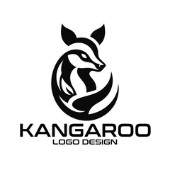 Kangaroo Vector Logo Design
