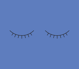 Illustration eye cry blue monday with blank background