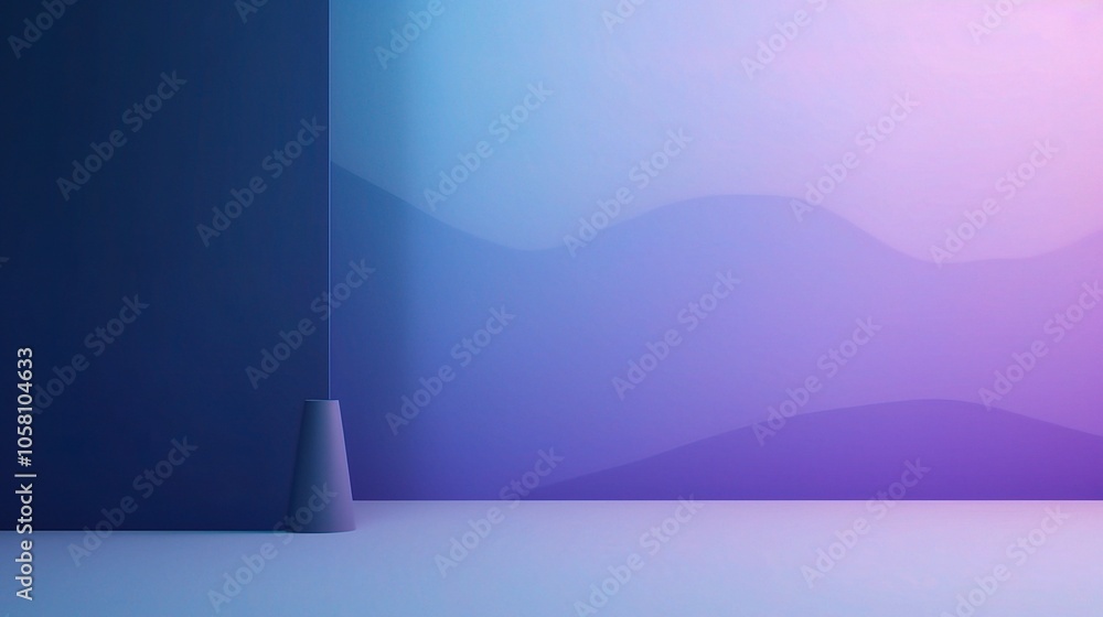 Aufkleber abstract 3d background with soft gradient colors