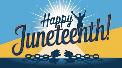 A Festive Design for Juneteenth, Depicting Freedom and Celebration