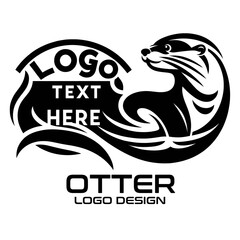 Otter Vector Logo Design