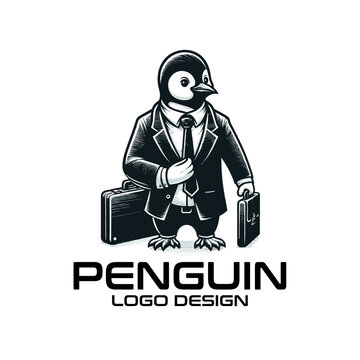 Penguin Vector Logo Design