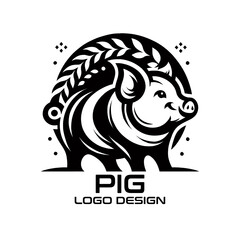Pig Vector Logo Design