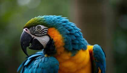 Fototapeta premium Vibrant Parrot in the Wild