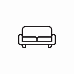 sofa seat icon sign vector