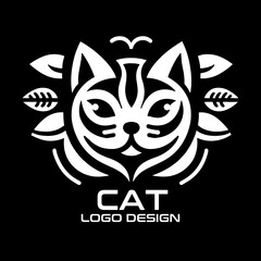 Cat Vector Logo Design