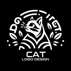 Cat Vector Logo Design