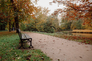 Lazienki Park Warszawa autumn