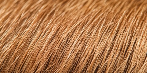 Fototapeta premium closeup of damaged hair cuticle with microscope view.