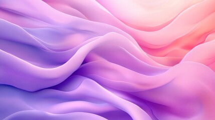 Obraz premium Abstract Pink and Purple Wavy Background, Gradient Colors, Soft Smooth Flowing Texture
