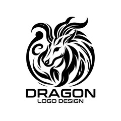 Dragon Vector Logo Design 