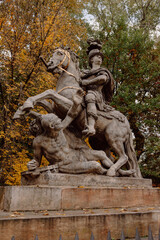 Lazienki Park Warszawa autumn
