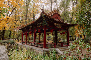 Lazienki Park Warszawa autumn