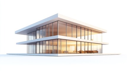 Chic Modern 3D Architectural Visualization Scene