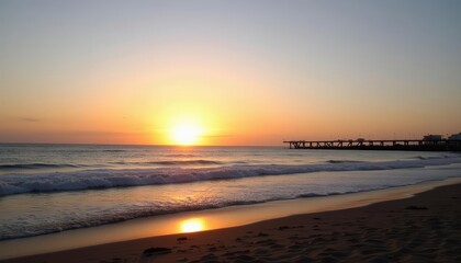  Sunset serenity on the shore