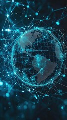 Captivating Technology Globe Background Image