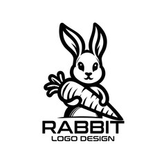 Rabbit Vector Logo Design