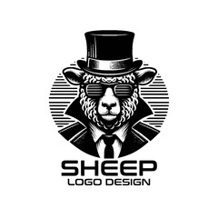 Sheep Vector Logo Design