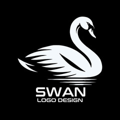 Swan Vector Logo Design