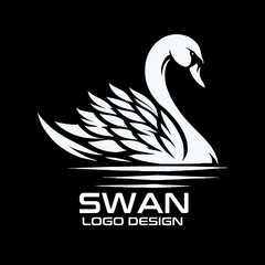Swan Vector Logo Design
